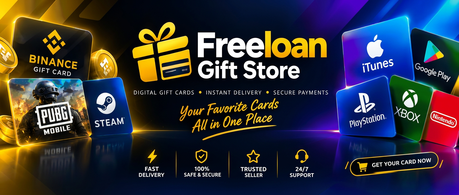 FreeLoan Gift Store — gift cards, games, instant delivery